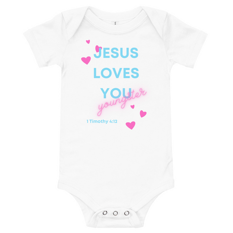 Jesus Loves You Youngster - bodysuit